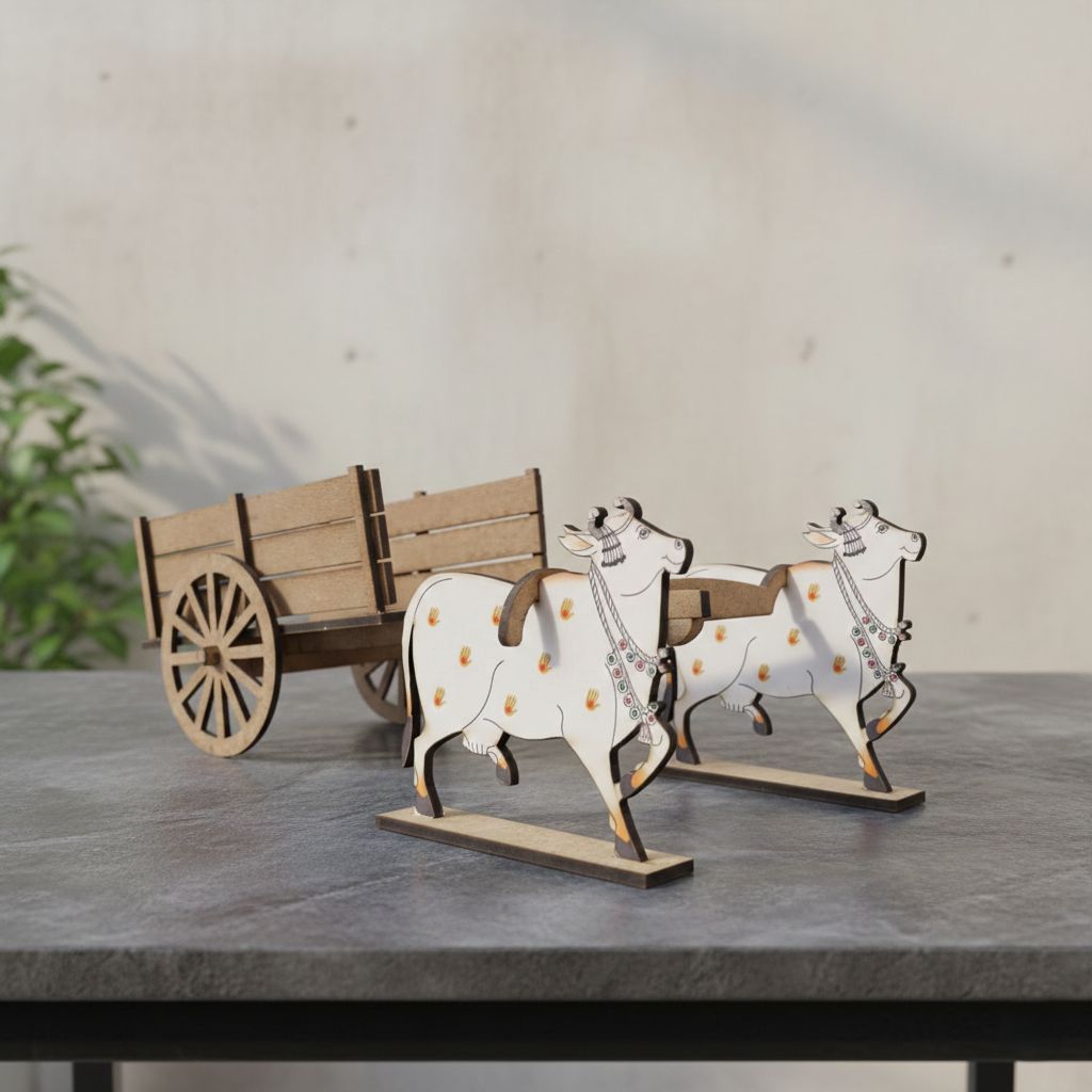 Cow Cart_Natural Miniature_Cow Cart - Image 1