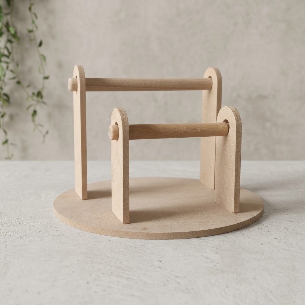 WhatsApp Image 2026-05-07 at 4.19.19 PM MDF Bangle Stand 2 Tier - Image 1