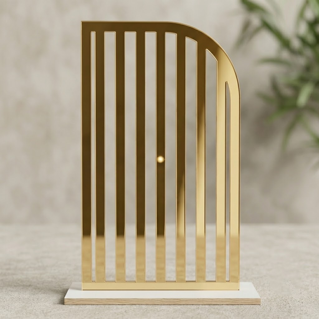 5f41ee52-14ad-4625-bc2c-7bb63d0d2435 Acrylic Backdrop_vertical Arch with strips - Image 1