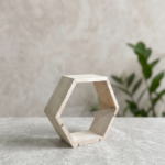 Pine Wood Hexagon Tray