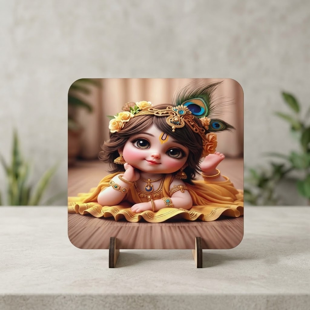 293341d7-1eb8-4232-8074-311840932bf8 Printed Standee_baby krishna 4 - Image 1